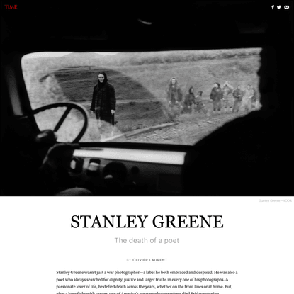 Stanley Greene: The Death of a Poet