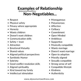 Relationship Non-Negotiables