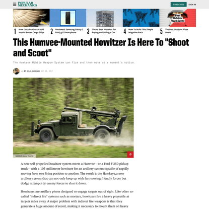 This Humvee-Mounted Howitzer Is Here To “Shoot and Scoot”