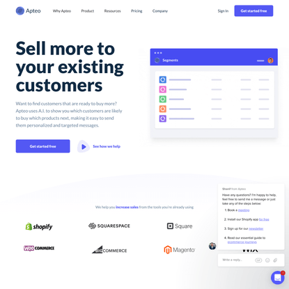 Apteo: Data-Driven Retention Marketing And Analytics For Ecommerce