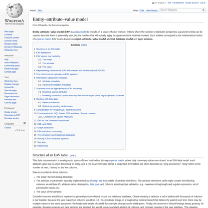 Entity-attribute-value model - Wikipedia