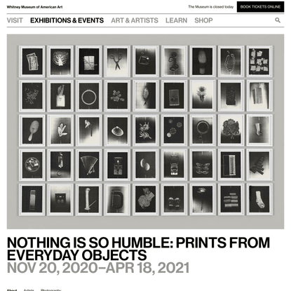 Nothing Is So Humble: Prints from Everyday Objects