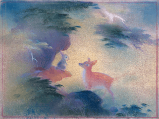 Tyrus Wong (1910 - 2016), Concept art for Walt Disney’s Bambi