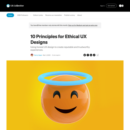 10 Principles for Ethical UX Designs