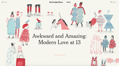 Awkward and Amazing: Modern Love at 13 (Published 2018)