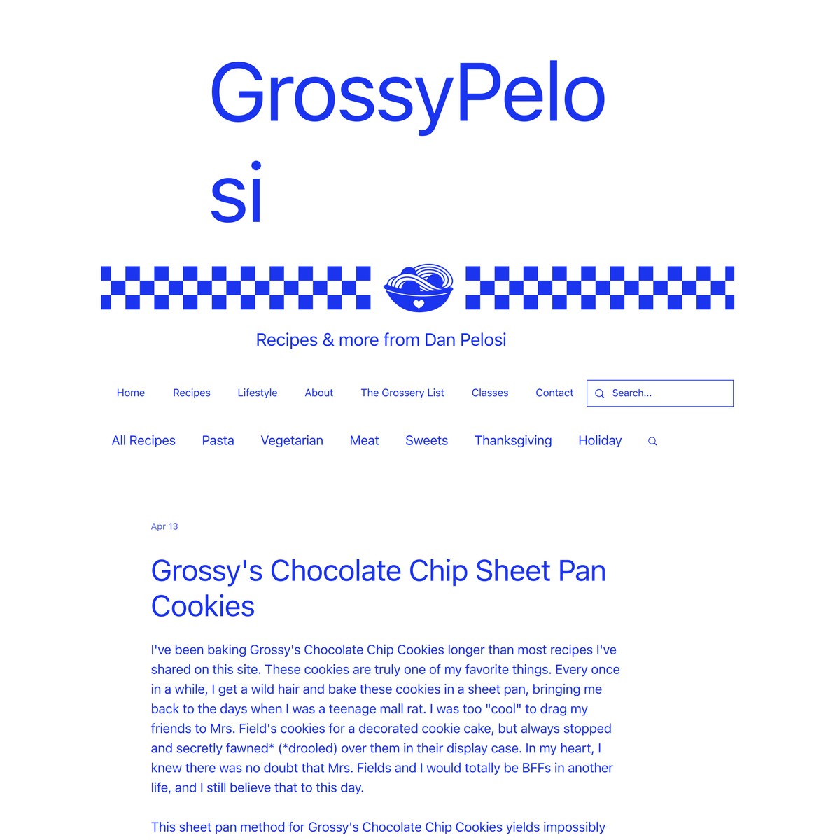 Grossy's Chocolate Chip Sheet Pan Cookies