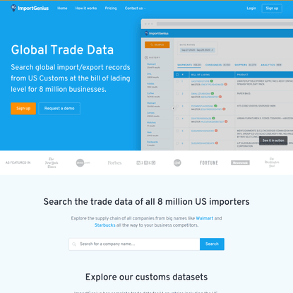 International Trade Databases for Import-Export Businesses | ImportGenius