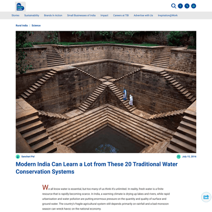 Modern India Can Learn a Lot from These 20 Traditional Water Conservation Systems