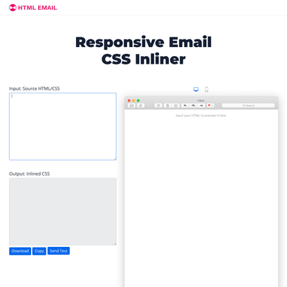 Responsive Email CSS Inliner