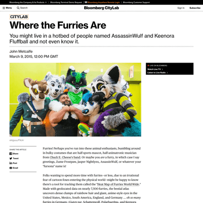 Mapping the Global Hotbeds of Furries