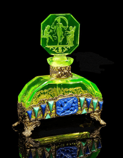 Vaseline perfume bottle made by Heinrich Hoffman in Czechoslovakia, 1920s