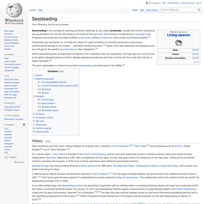 Seasteading - Wikipedia