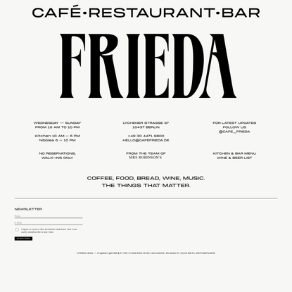 Café Frieda