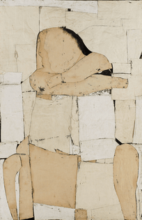 Seated Figure, Conrad Marca-Relli, 1953, Art Institute of Chicago: Contemporary Art