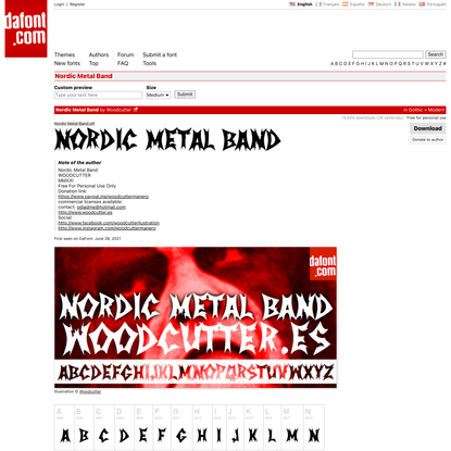 Nordic Metal Band Font | dafont.com