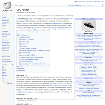 UFO religion - Wikipedia