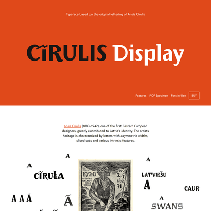 Cirulis Typeface