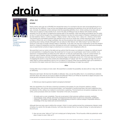 After Art | Drain Magazine