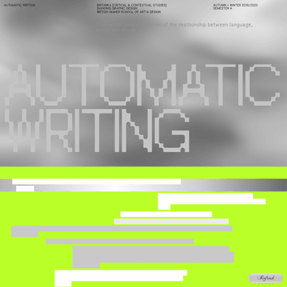 Automatic writing