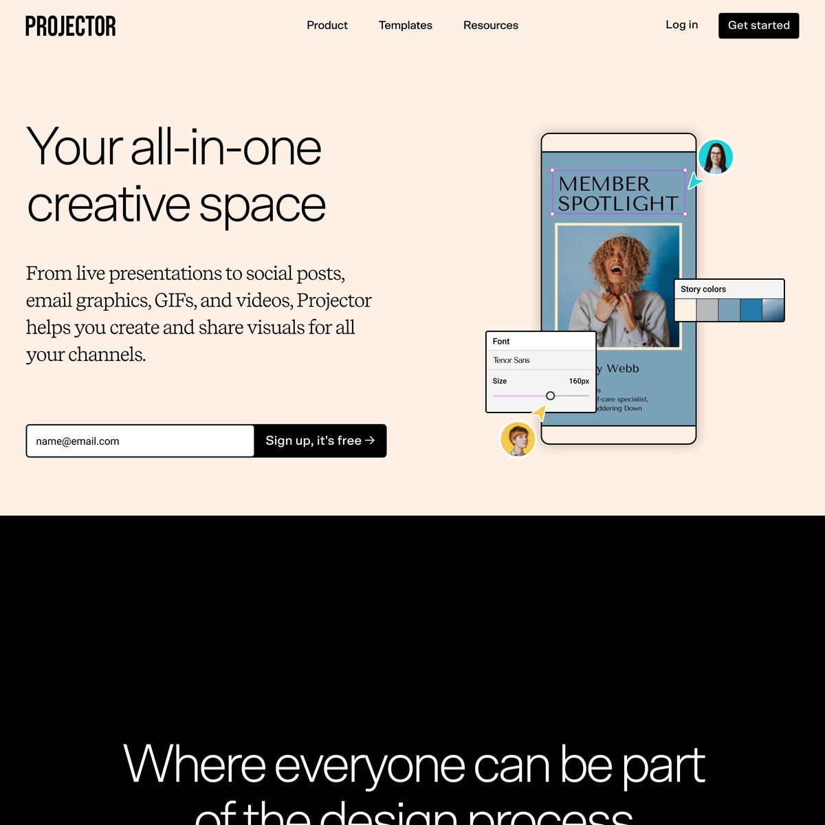 Projector — Create to captivate — Are.na