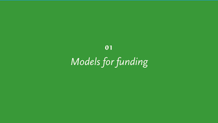 Models for funding J