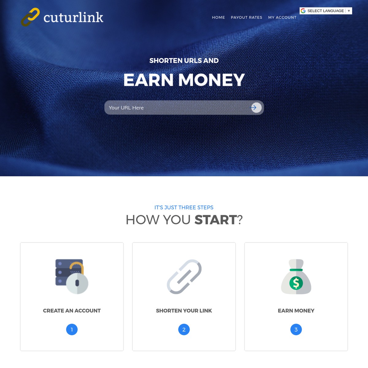 CutUrLink URL Shortener Earn PayPal/Bitcoin/dogecoin/ethereum/dashcoin