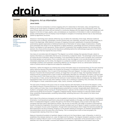 Diagrams: Art as Information | Drain Magazine