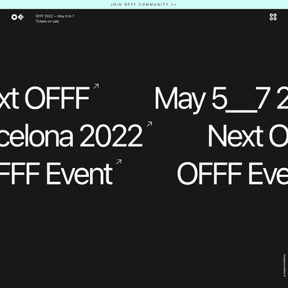 Home | OFFF Barcelona | A community of offline and online designers