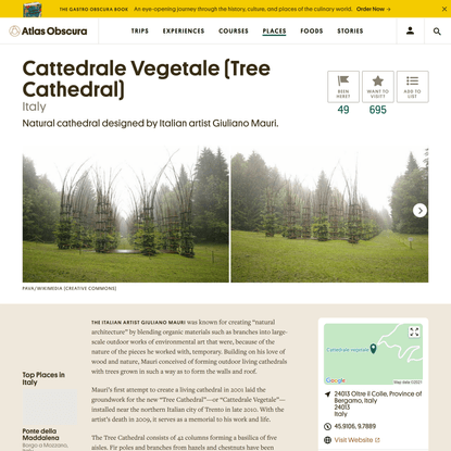 Cattedrale Vegetale (Tree Cathedral)