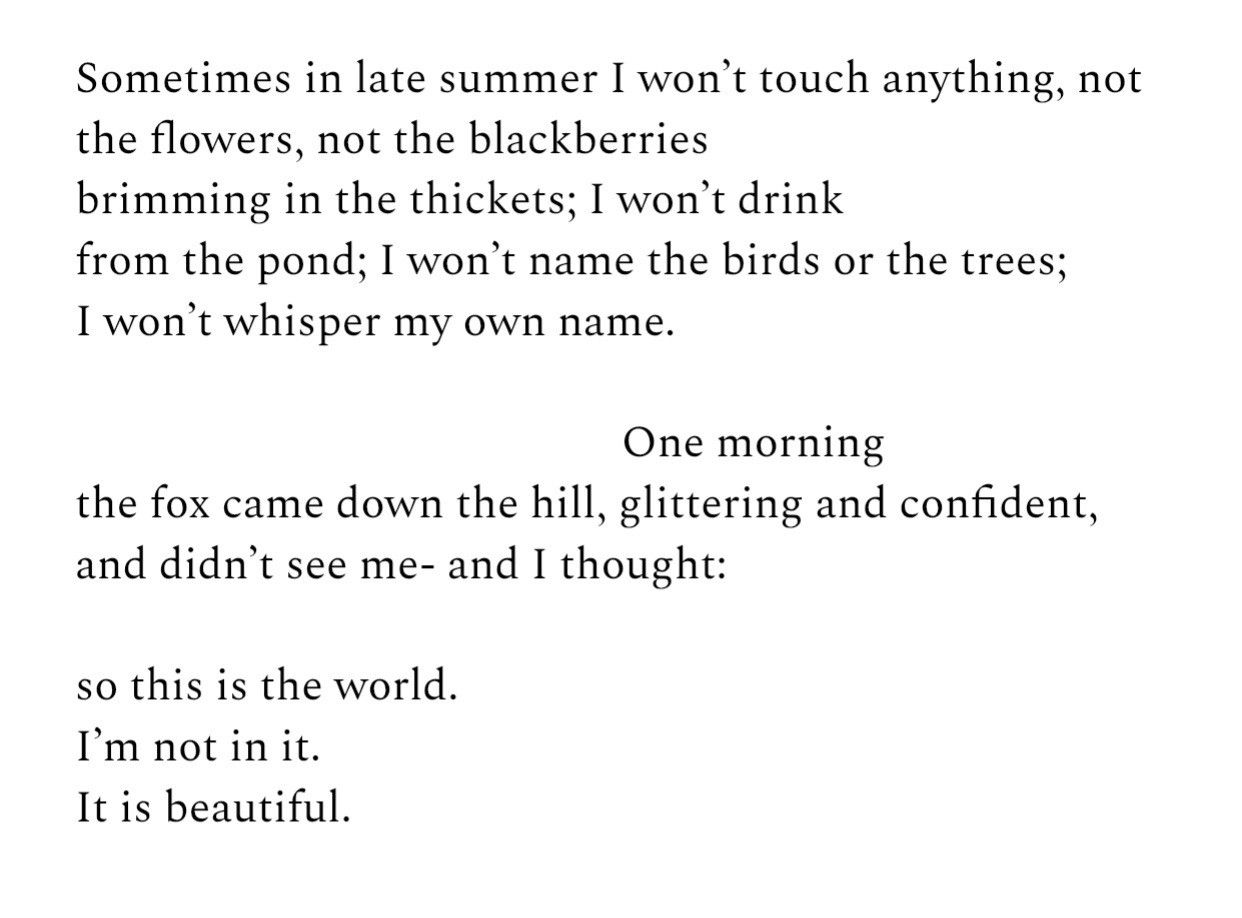 ∆ October by Mary Oliver