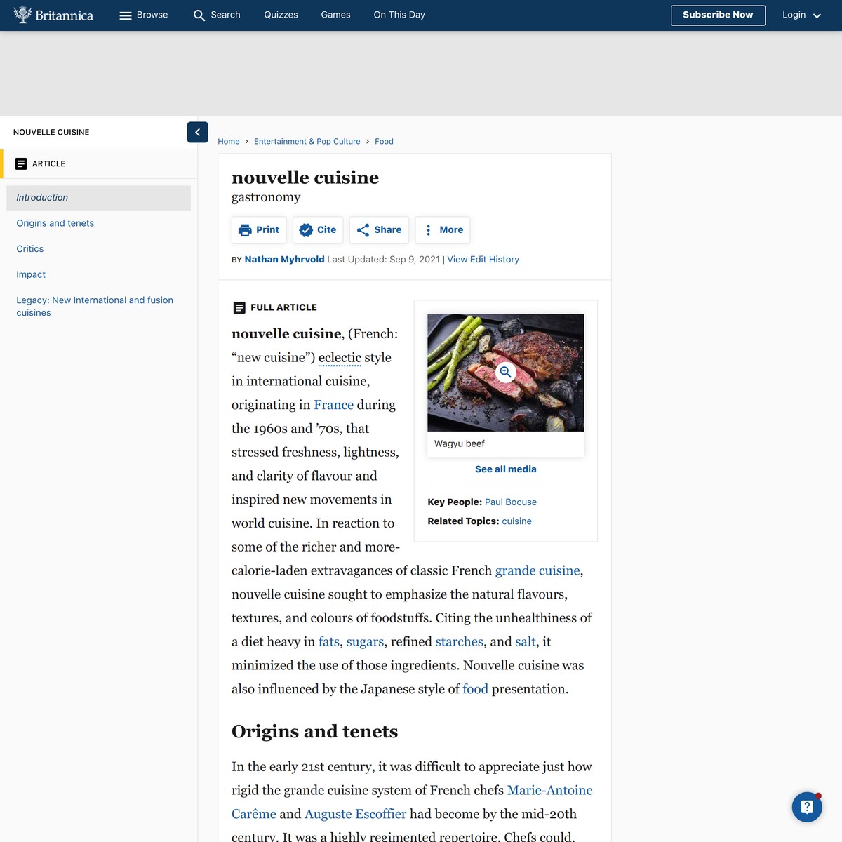 nouvelle cuisine Definition, History, Characteristics, & Impact — Are.na