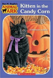 the kitten in the candy corn