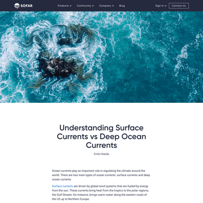 Understanding Surface Currents vs Deep Ocean Currents