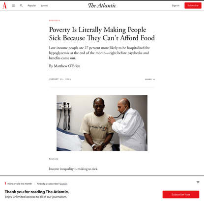 Poverty Is Literally Making People Sick Because They Can’t Afford Food