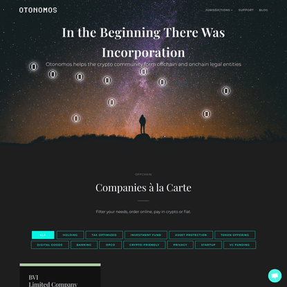 Otonomos.com - In the Beginning There Was Incorporation