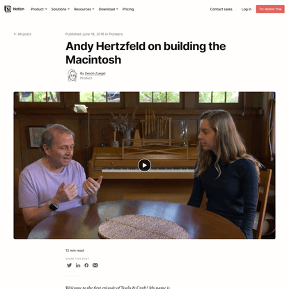 Andy Hertzfeld on building the Macintosh
