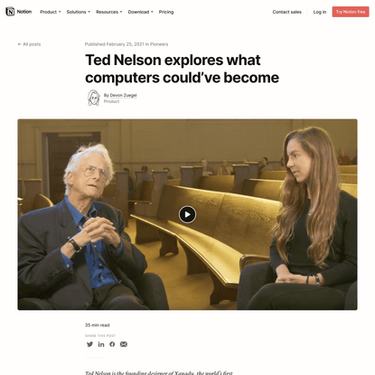 Ted Nelson explores what computers could’ve become