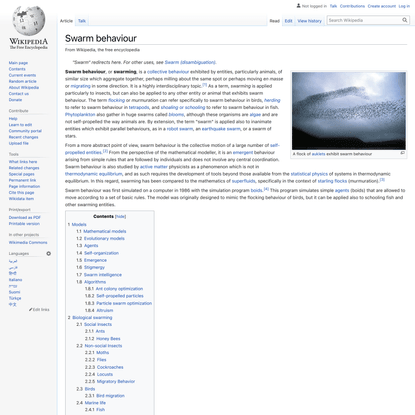 Swarm behaviour - Wikipedia