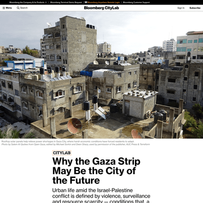 Why the Gaza Strip May Be the City of the Future