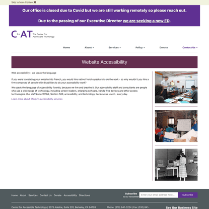 Website Accessibility | CforAT