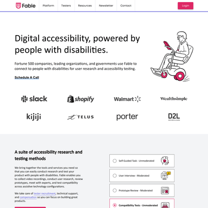 Digital Accessibility Powered by People With Disabilities | Fable