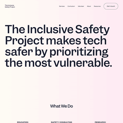 The Inclusive Safety Project