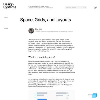 Spacing, Grids and Layouts