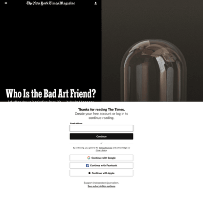 Who Is the Bad Art Friend?