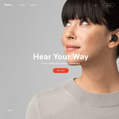 Here One™ Wireless Smart Earbuds - Get Your Here Buds™