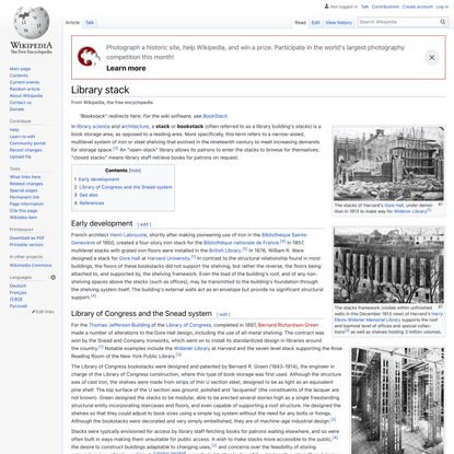Library stack - Wikipedia