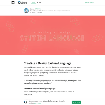 Creating a Design System Language... - Qstream Design - Medium