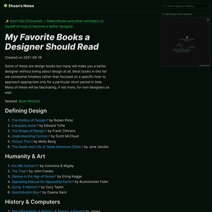 My Favorite Books a Designer Should Read - 🌳 Ehsan’s Notes