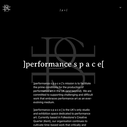 ]performance s p a c e[