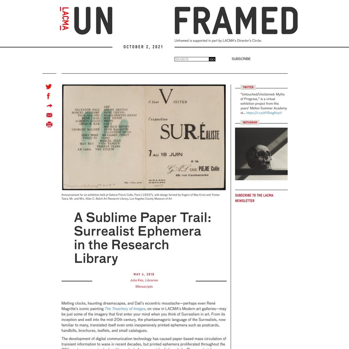 Surrealist research paper image